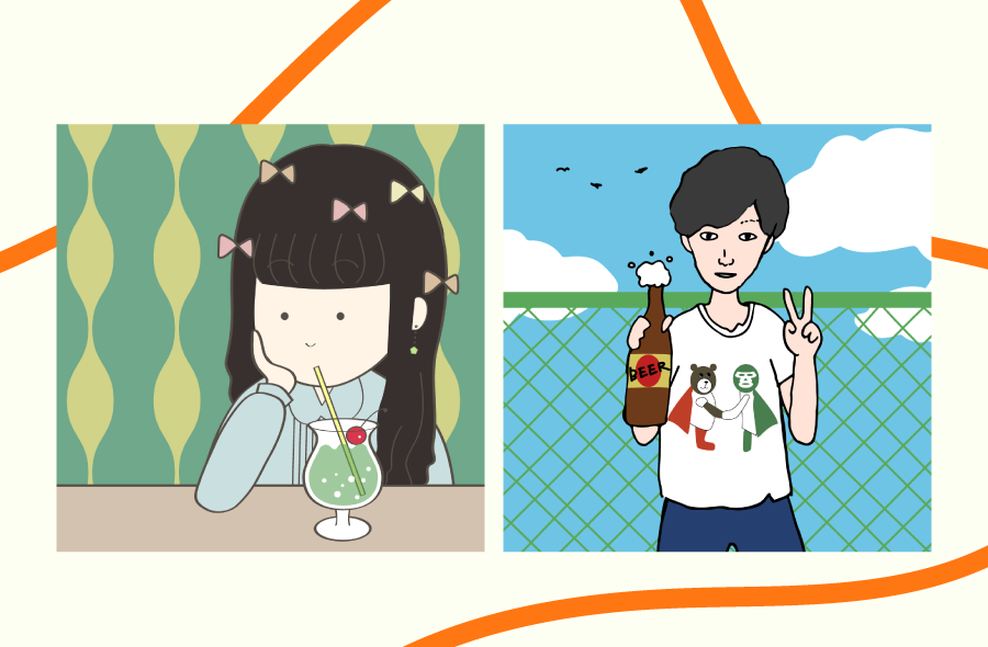 プロフィール用自画像イラスト サムネイル画像